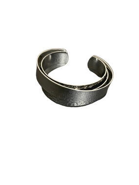 Stella & Dot Corso Silver Tone Cuff Bracelet